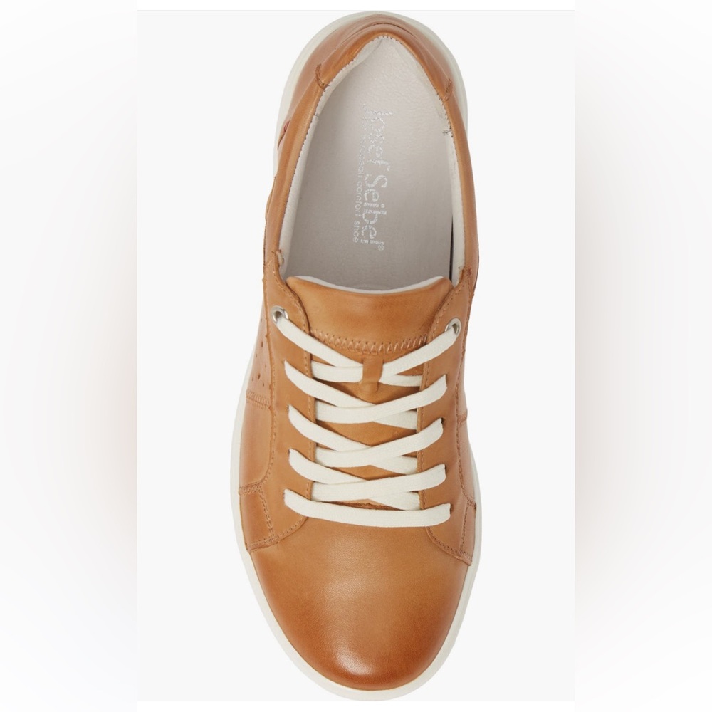 EUC Josef Seibel 'Caren' (Cognac / Camel / Ivory) Sneaker in 37 Retail: $160 - Picture 5 of 16